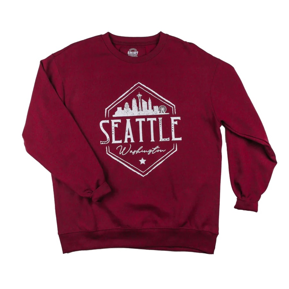 Seattle Washington Plus Unisex Crewneck Sweatshirt